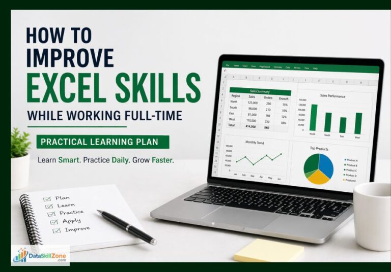 How to Improve Excel Skills While Working Full-Time: 7-Step Practical ...